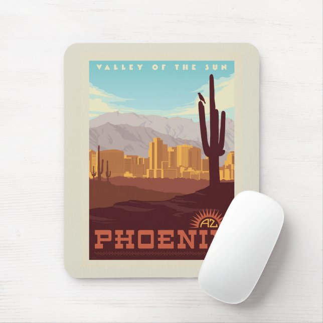 Phoenix, Arizona Mousepad (Mit Mouse)