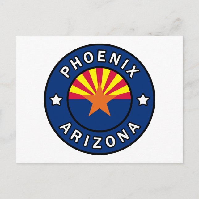 Phoenix Arizona Postkarte (Vorderseite)