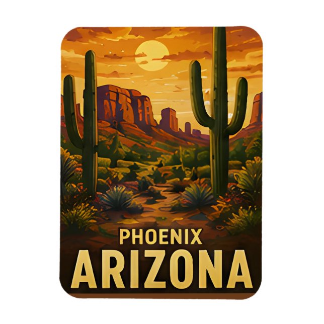 Phoenix Arizona Reise-Geschenk Magnet (Vertikal)