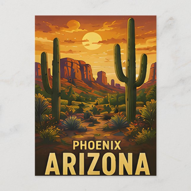 Phoenix Arizona Reise-Geschenk Postkarte (Vorderseite)