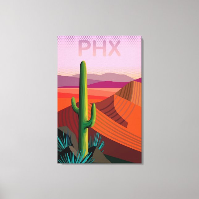 Phoenix Arizona | Reiseplakat Leinwanddruck (Vorderseite)
