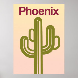 Phoenix, Arizona Reiseplakat Poster