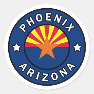 Phoenix Arizona Runder Aufkleber