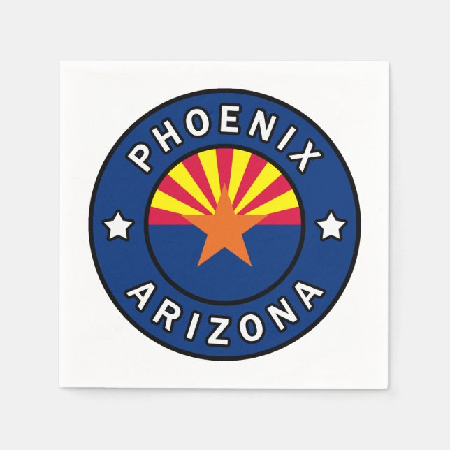 Phoenix Arizona Serviette (Vorderseite)