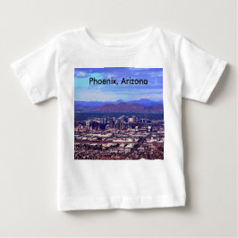 Phoenix Arizona Skyline am Tag Baby T-shirt