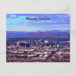 Phoenix Arizona Skyline am Tag Postkarte