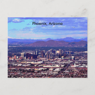 Phoenix Arizona Skyline am Tag Postkarte