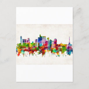 Phoenix Arizona Skyline Feiertagspostkarte