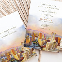 Phoenix Arizona Skyline-Hochzeit in Urlaubsort