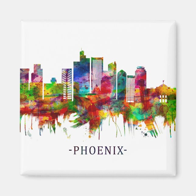 Phoenix Arizona Skyline Magnet (Vorne)