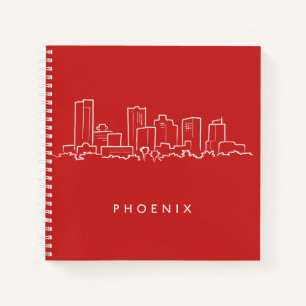 Phoenix Arizona Skyline Notizbuch
