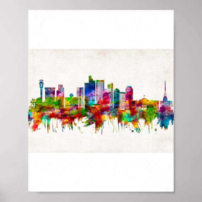 Phoenix Arizona Skyline Poster (Vorne)