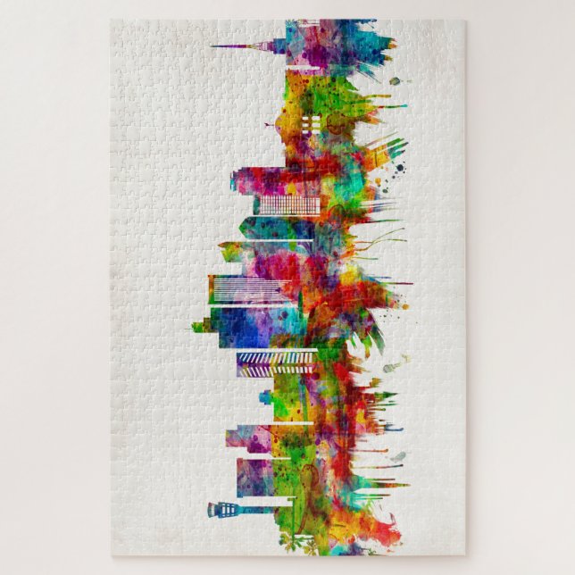 Phoenix Arizona Skyline Puzzle (Vertikal)