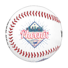 Phoenix Arizona United Staaten Skyline Vintag USA Baseball