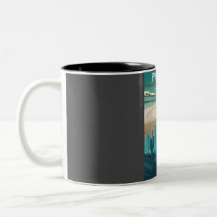 Phoenix Arizona United Staaten Vintag Minimal Retr Zweifarbige Tasse