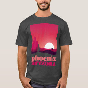 Phoenix Arizona Wüstenillustration Vintage Souveni T-Shirt