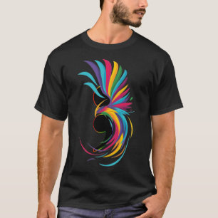 Phoenix Aufstieg aus einem Semi-Colon T-Shirt