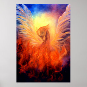 Phoenix Aufstieg der Kunst Print auf Leinwand Poster