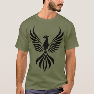 Phoenix-Aufstieg: Design von majestätischen Silhou T-Shirt