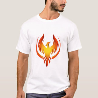 Phoenix-Aufstieg: FettfeuerInspirierter grafischer T-Shirt