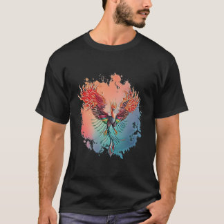 Phoenix aus dem Asche Feuer Mythischer Vogel Phoen T-Shirt