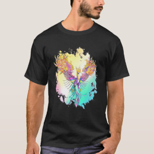 Phoenix aus dem Ashes Motiv Mythischer Feuerbrand T-Shirt