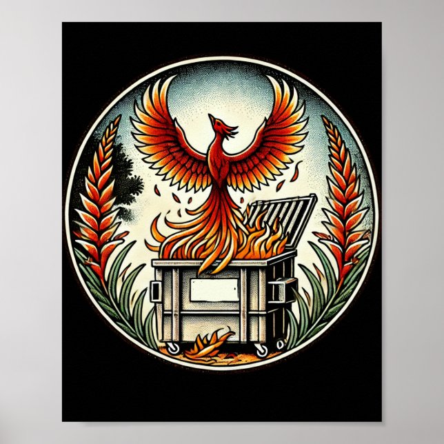 Phoenix aus den Müllverbrennungsanlagen Poster (Vorne)