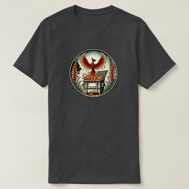 Phoenix aus den Müllverbrennungsanlagen T-Shirt (Design vorne)