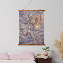 Phoenix Balance Spiritueller Wandteppich Mit Holzrahmen