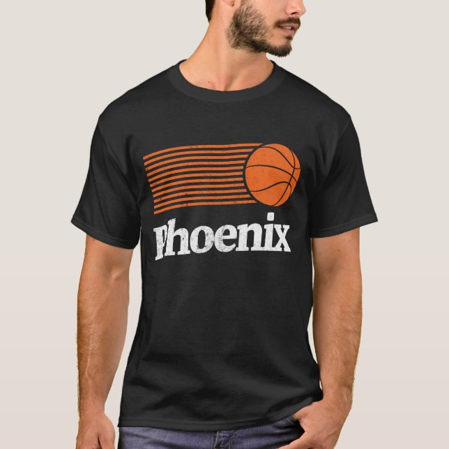 Phoenix Basketball Retro City Arizona State B-Ball T-Shirt (Vorderseite)