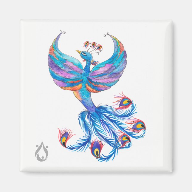 Phoenix Bird Art - Voyager Magnet (Vorne)