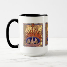 Phoenix Bird aus der Flamme aufsteigen Tasse