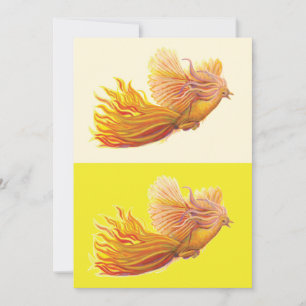Phoenix Bird Flying Feiertagskarte