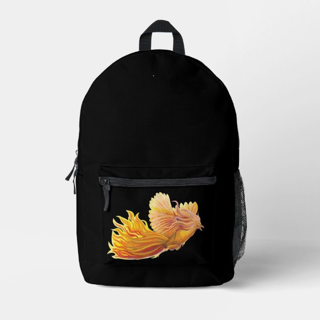 Phoenix Bird im Flug Bedruckter Rucksack (Vorderseite)