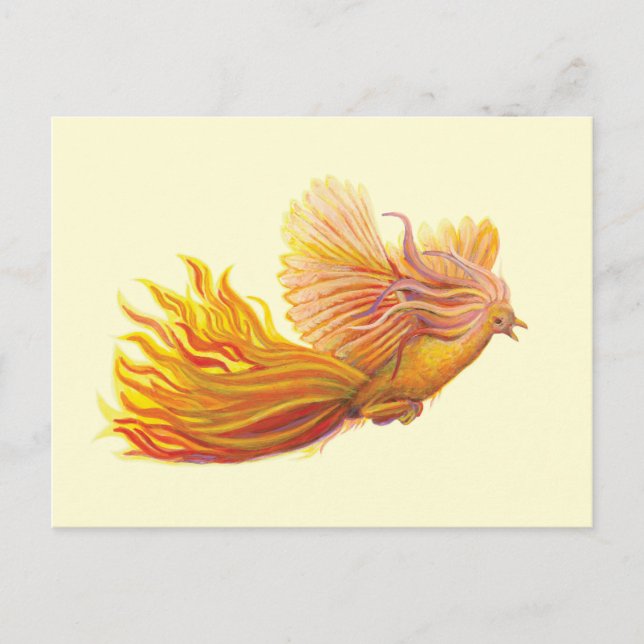 Phoenix Bird im Flug Postkarte (Vorderseite)