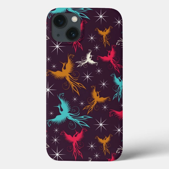 Phoenix Birds Abbildung Muster Case-Mate iPhone Hülle (Rückseite)