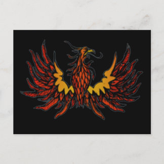 Phoenix Black Postkarte