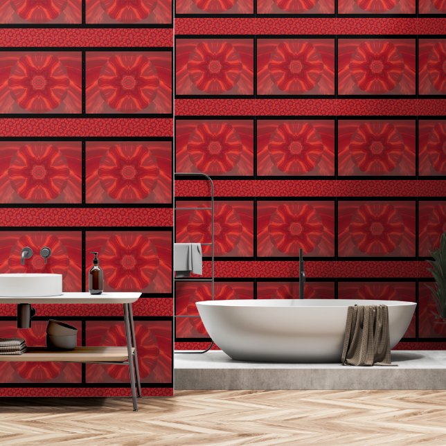 Phoenix-Blume 2 Tapete (Badezimmer)