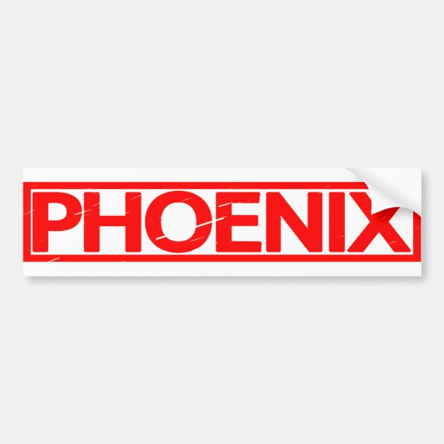 Phoenix-Briefmarke Autoaufkleber (Vorne)