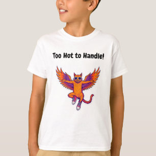 Phoenix Cat Kids T-Shirt – Magisches Feuerkätzchen