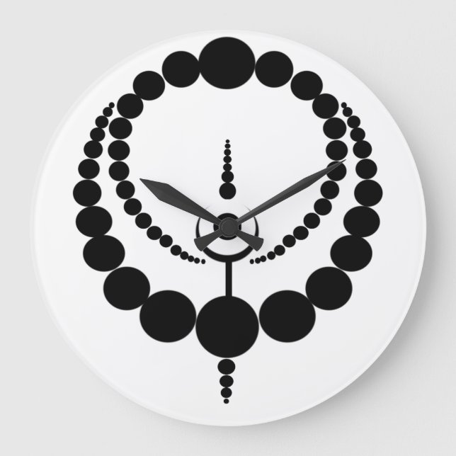 Phoenix Crop Circles Wall Clock Große Wanduhr (Vorderseite)