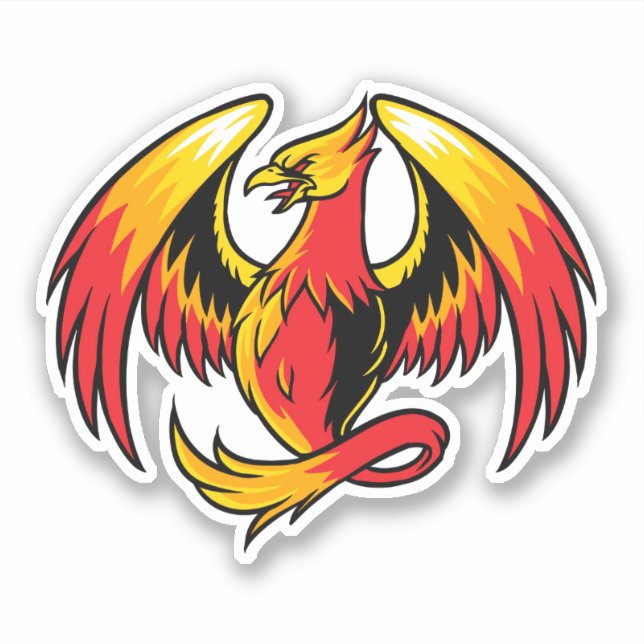 Phoenix Custom Vinyl Sticker (Vorderseite)