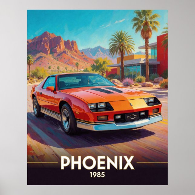 Phoenix Desert Performance Drive 1985 Arizona Poster (Vorne)