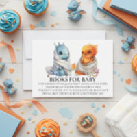 Phoenix Dragon Twins Baby Shower Book for Baby