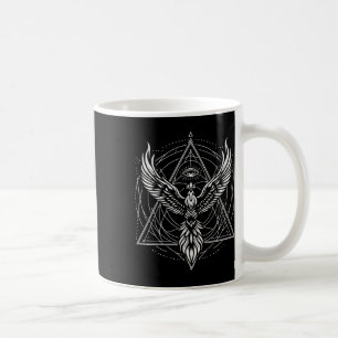 Phoenix Drittes Auge Heilige Geometrie Spirituell Kaffeetasse