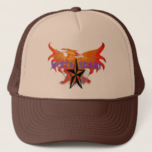 Phoenix-Feuer-Vogel-lila Baseball-Hut besonders Truckerkappe