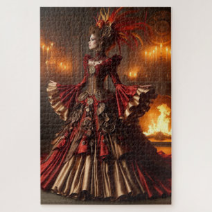 Phoenix-Feuerkönigin Steampunk viktorianisch indus Puzzle