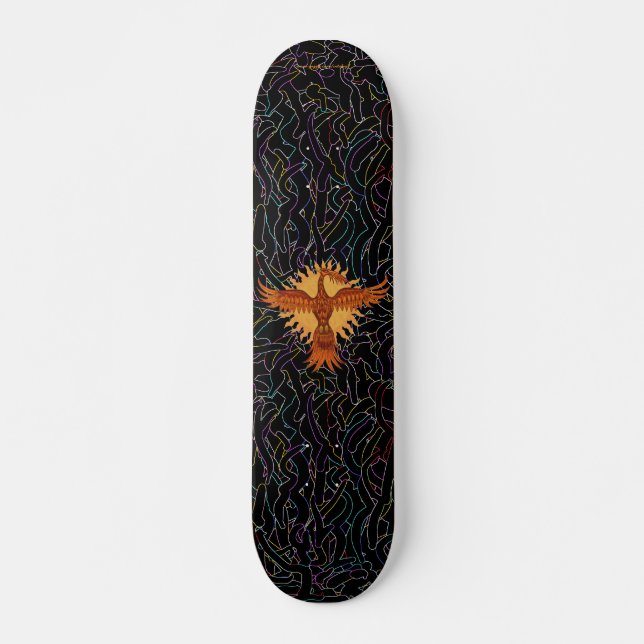 Phoenix-Feuervogel cooler Skateboardentwurf Skateboard (Vorne)