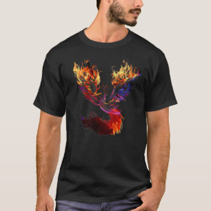 Phoenix Feuervogel Wiedergeburt aus Asche Rem T-Shirt