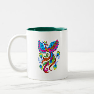 Phoenix-Feuervogel  Zweifarbige Tasse